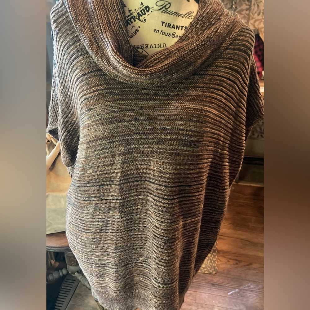Brown Sleeveless Dress Barn Sweater 2X - Picture 2 of 5